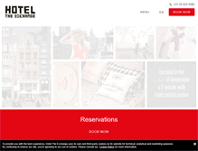 Tablet Screenshot of hoteltheexchange.com